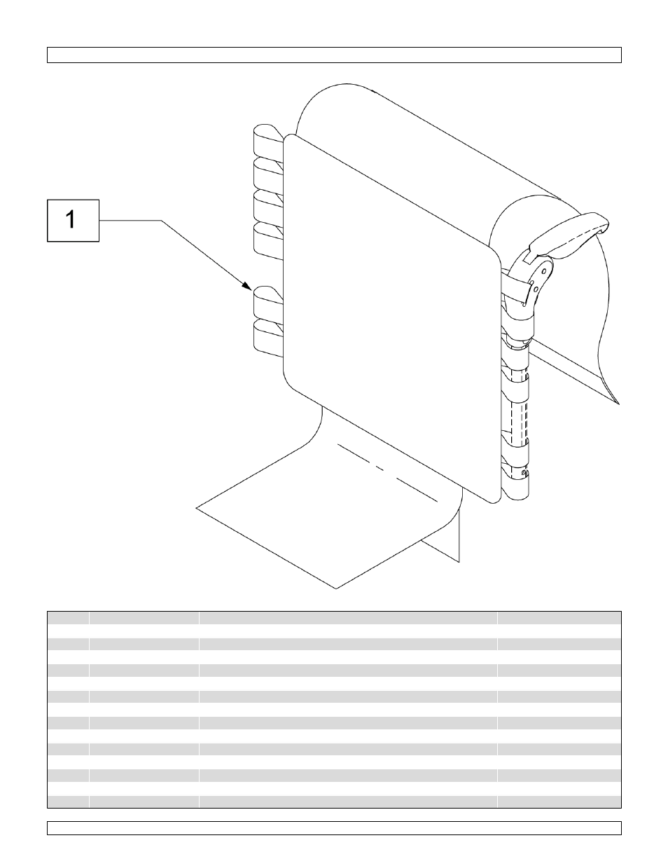 Folding push handle backrest upholstery | Sunrise Medical Swing-Away and Fixed Front GTX User Manual | Page 48 / 115