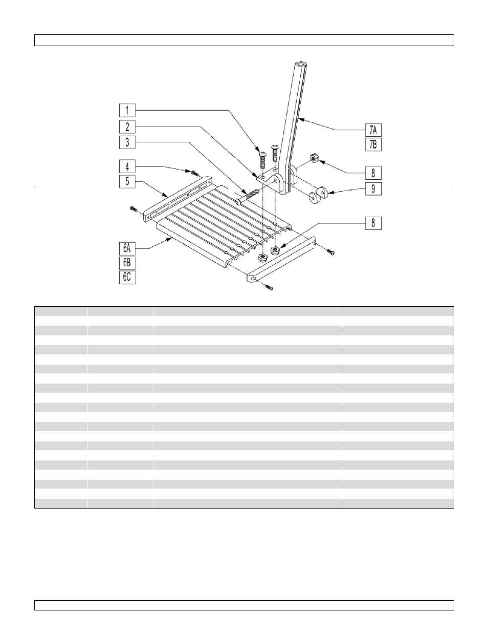 Aluminum footplate | Sunrise Medical Swing-Away and Fixed Front GTX User Manual | Page 83 / 115