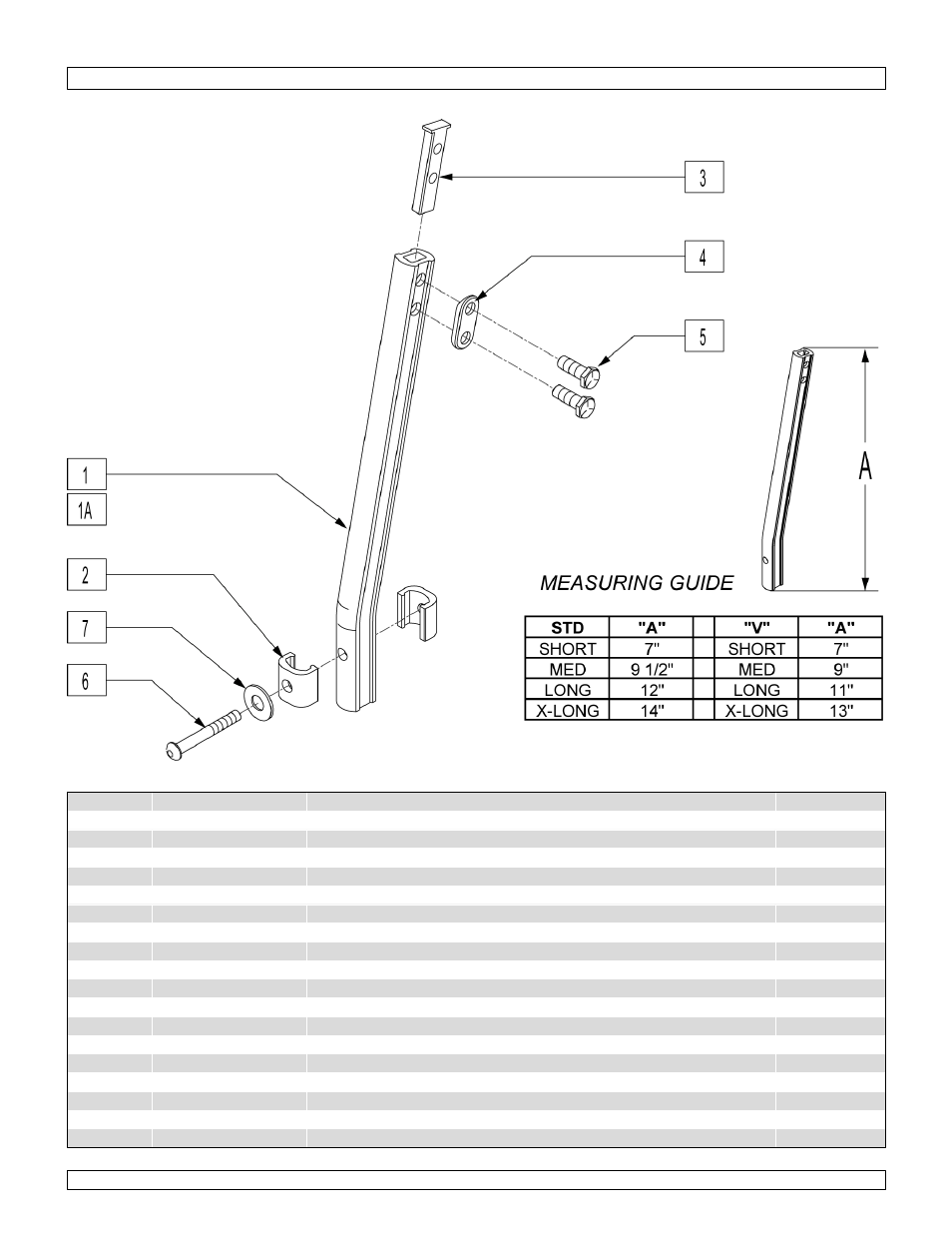 Double d footrest extension tube | Sunrise Medical Swing-Away and Fixed Front GTX User Manual | Page 91 / 115
