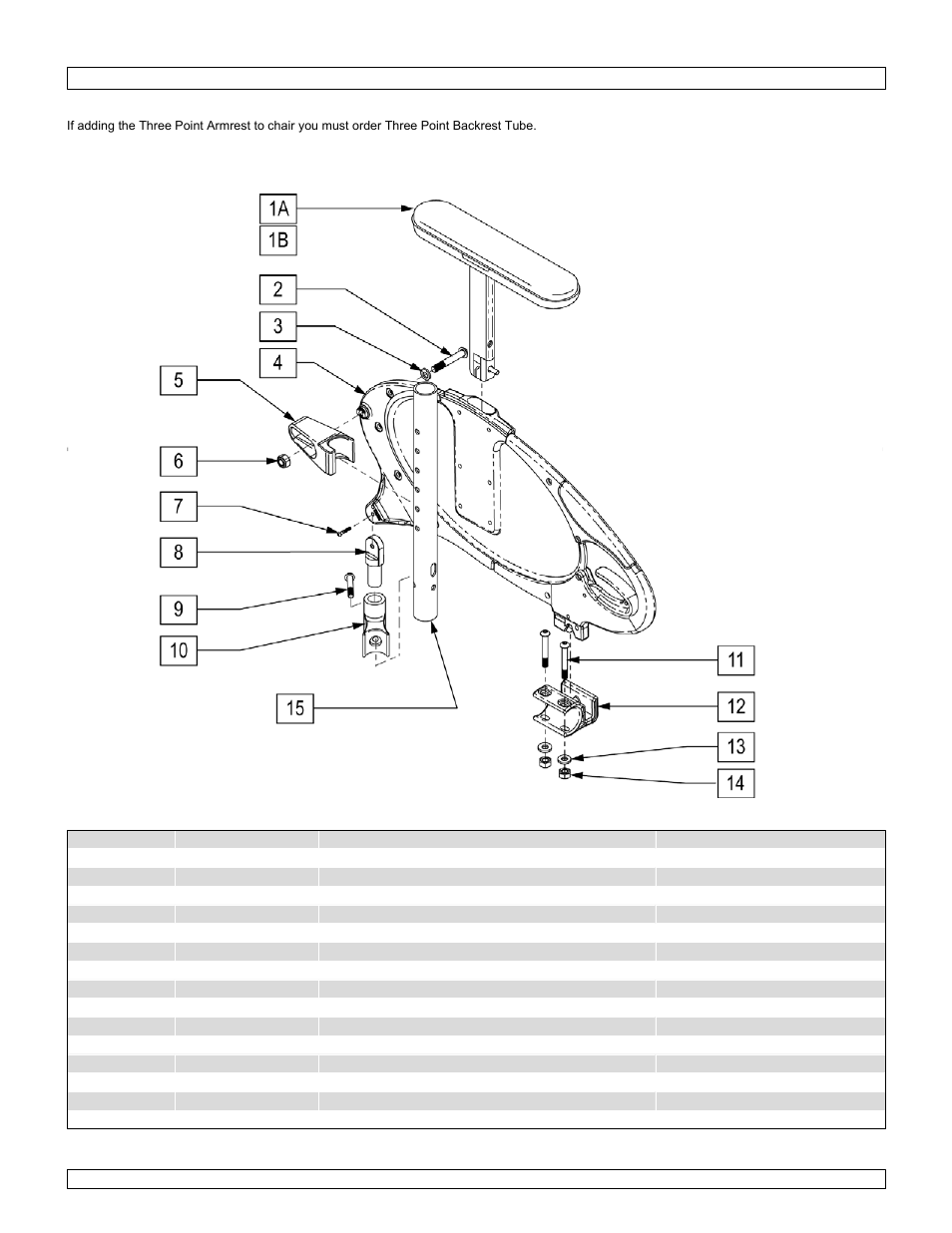 Point height adjustable armrest | Sunrise Medical Swing-Away and Fixed Front GTX User Manual | Page 95 / 115