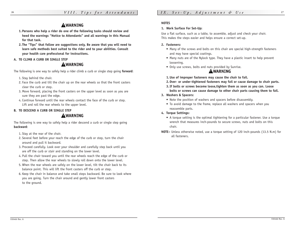 Sunrise Medical Quickie P-222 User Manual | Page 14 / 29