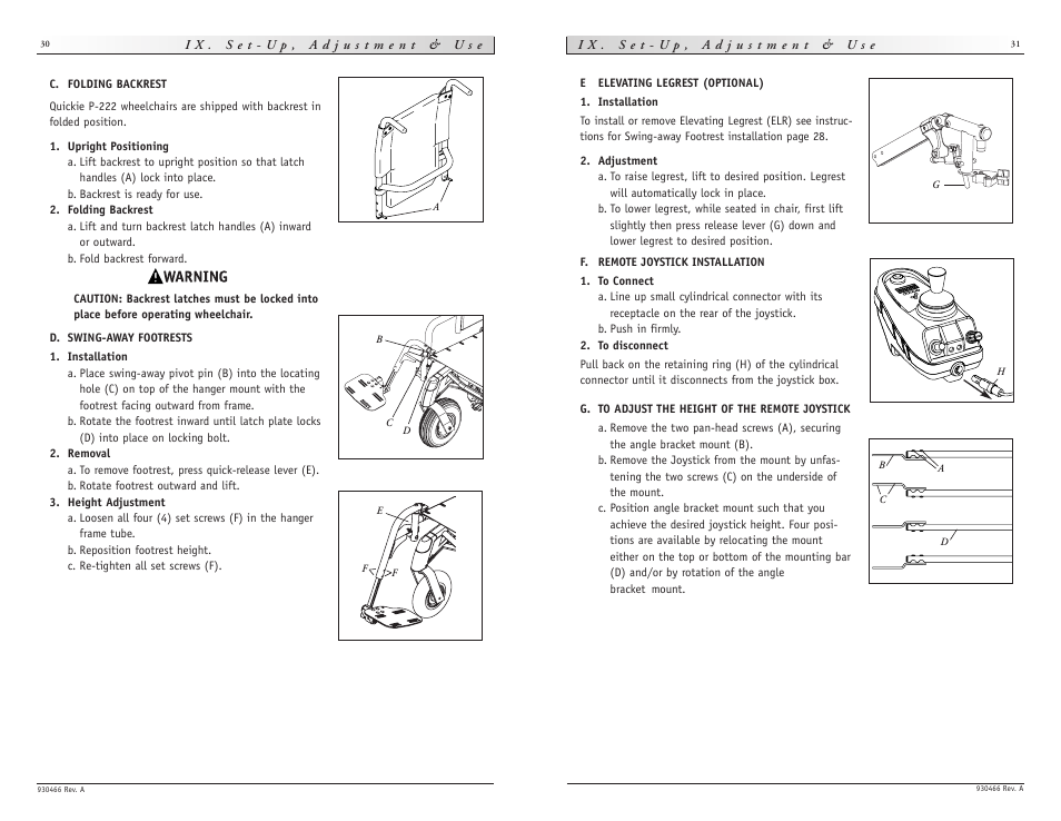 Sunrise Medical Quickie P-222 User Manual | Page 16 / 29