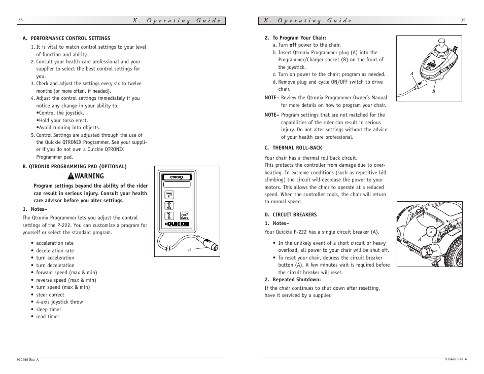 Sunrise Medical Quickie P-222 User Manual | Page 20 / 29