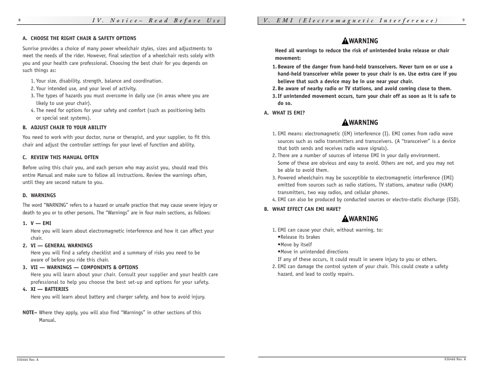 Sunrise Medical Quickie P-222 User Manual | Page 5 / 29