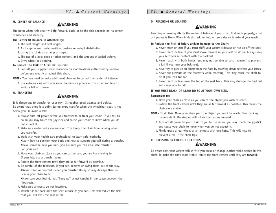 Sunrise Medical Quickie P-222 User Manual | Page 9 / 29