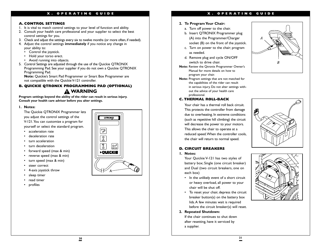 Sunrise Medical Wheelchair Quickie V-121 User Manual | Page 16 / 23