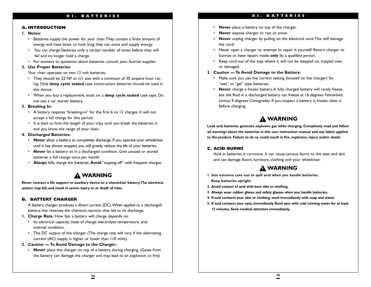 Sunrise Medical Wheelchair Quickie V-121 User Manual | Page 18 / 23