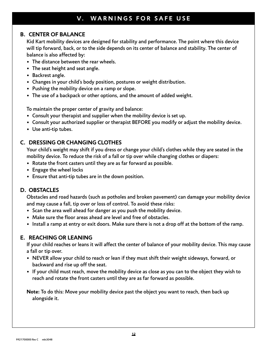 Sunrise Medical Kid Kart Xpress User Manual | Page 12 / 44