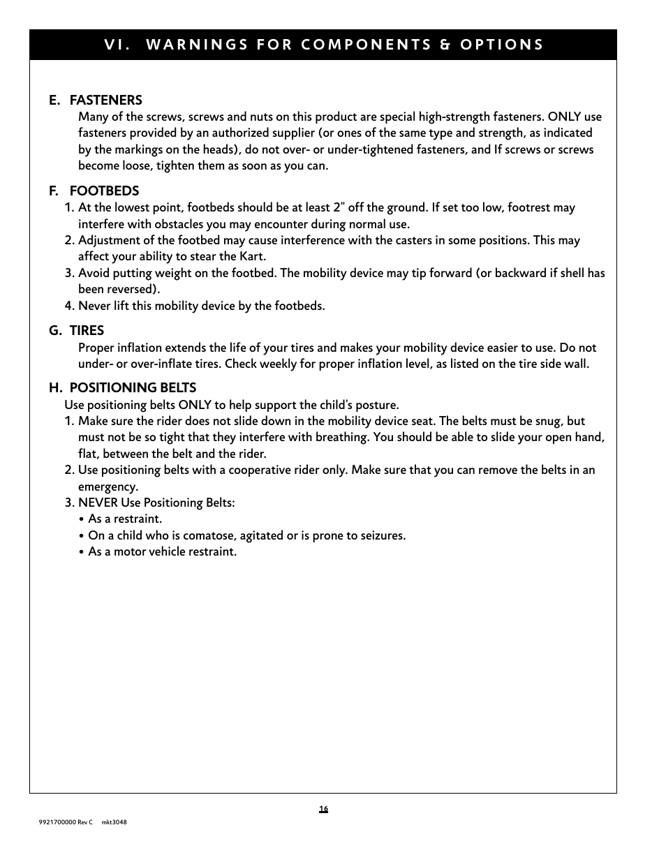 Sunrise Medical Kid Kart Xpress User Manual | Page 16 / 44