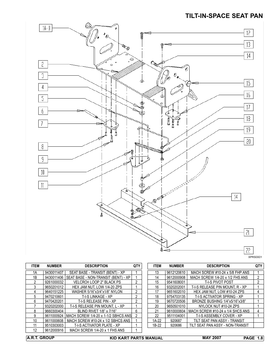 Tilt-in-space seat pan | Sunrise Medical 2007 Kid Kart Stroller User Manual | Page 12 / 61