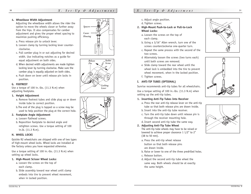 Sunrise Medical Quickie R2 User Manual | Page 16 / 21