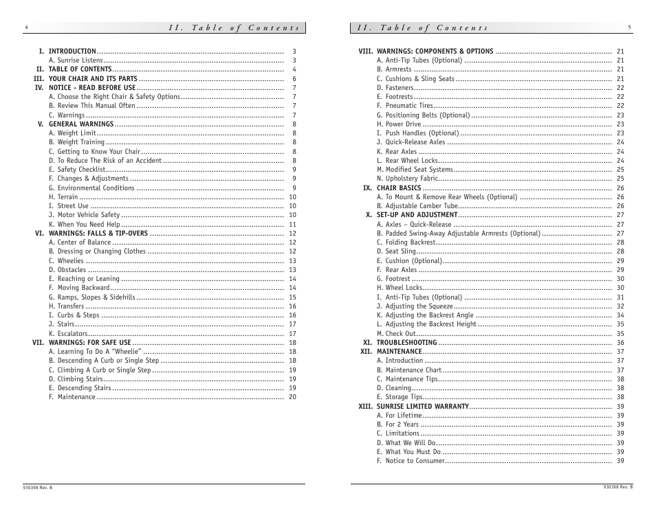 Sunrise Medical Quickie R2 User Manual | Page 3 / 21