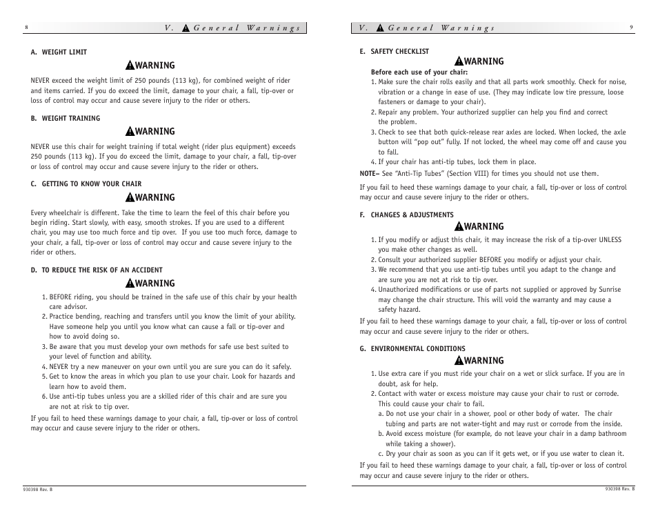 Sunrise Medical Quickie R2 User Manual | Page 5 / 21