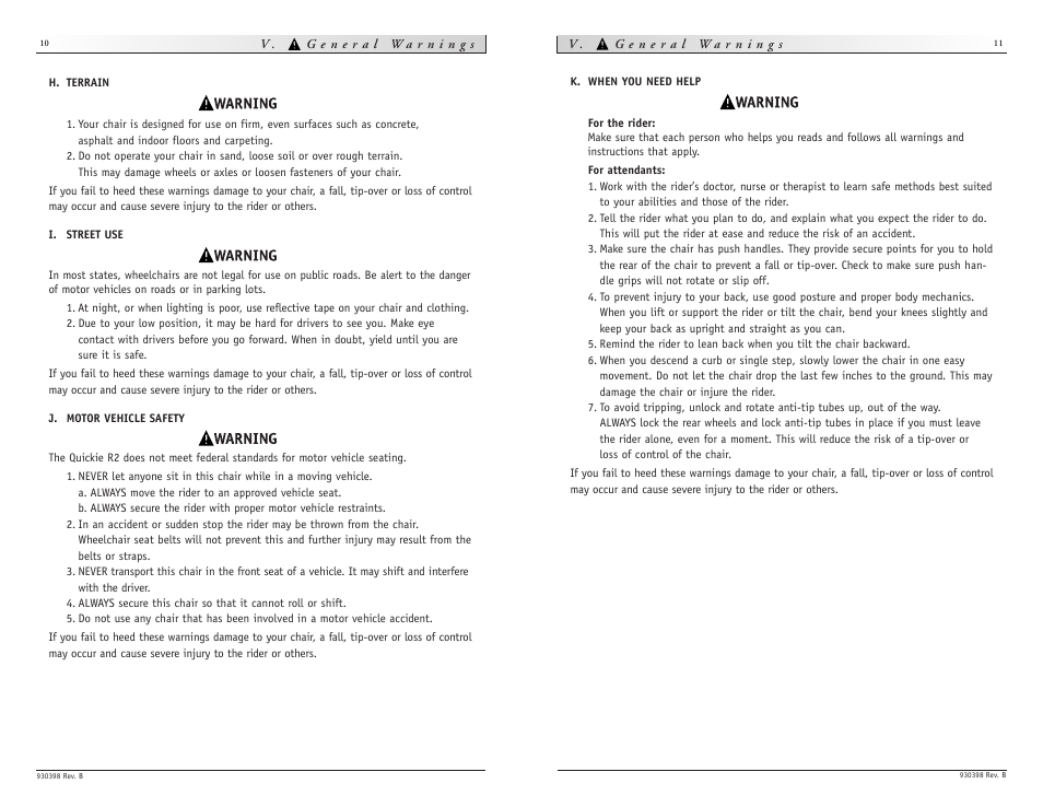 Sunrise Medical Quickie R2 User Manual | Page 6 / 21