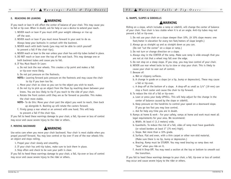 Sunrise Medical Quickie R2 User Manual | Page 8 / 21