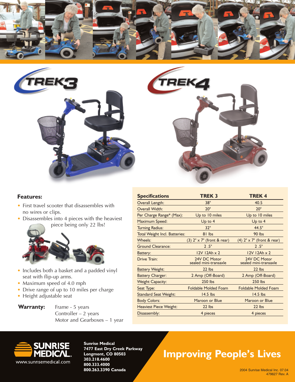 Sunrise Medical 4 User Manual | 1 page
