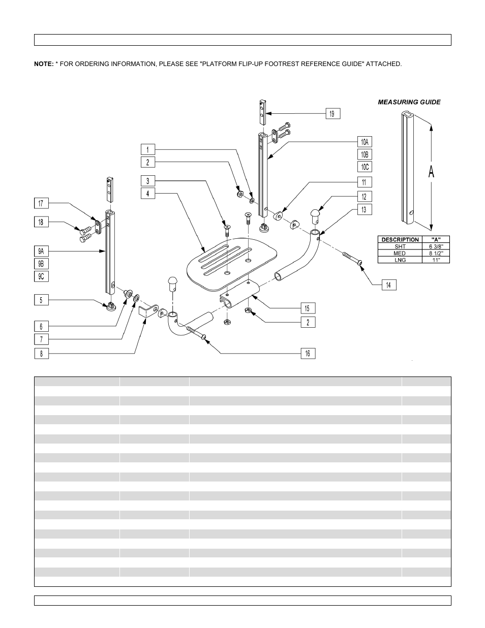 Platform flip-up footplate swing away front | Sunrise Medical New Zippie TS User Manual | Page 114 / 140