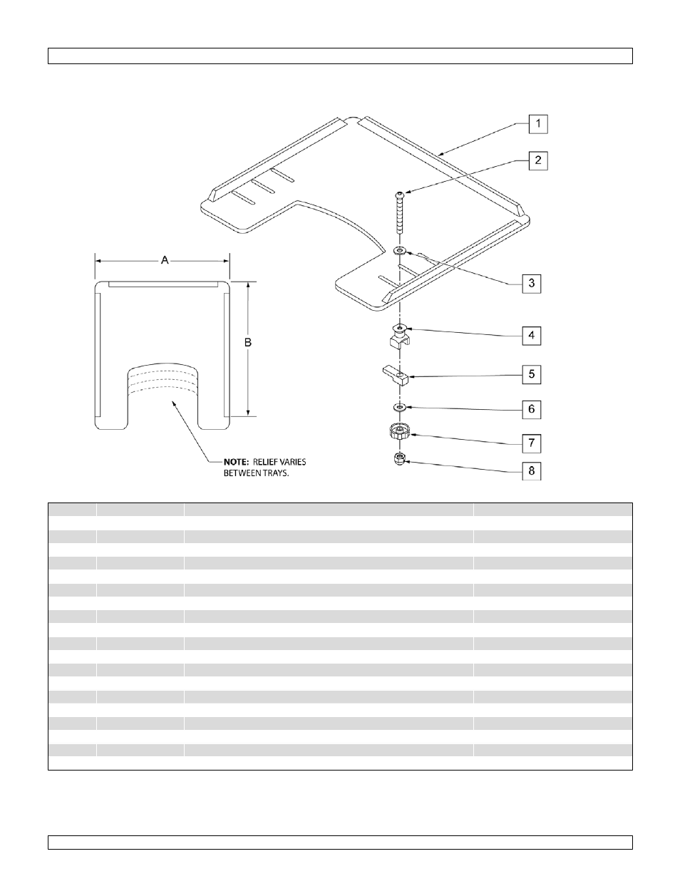 Tray -quickie kidz | Sunrise Medical New Zippie TS User Manual | Page 127 / 140