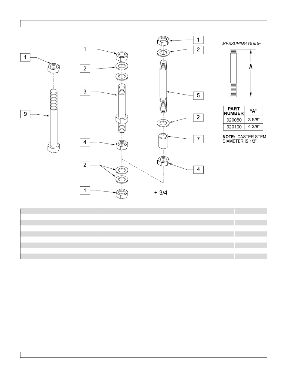 Caster stems | Sunrise Medical New Zippie TS User Manual | Page 33 / 140