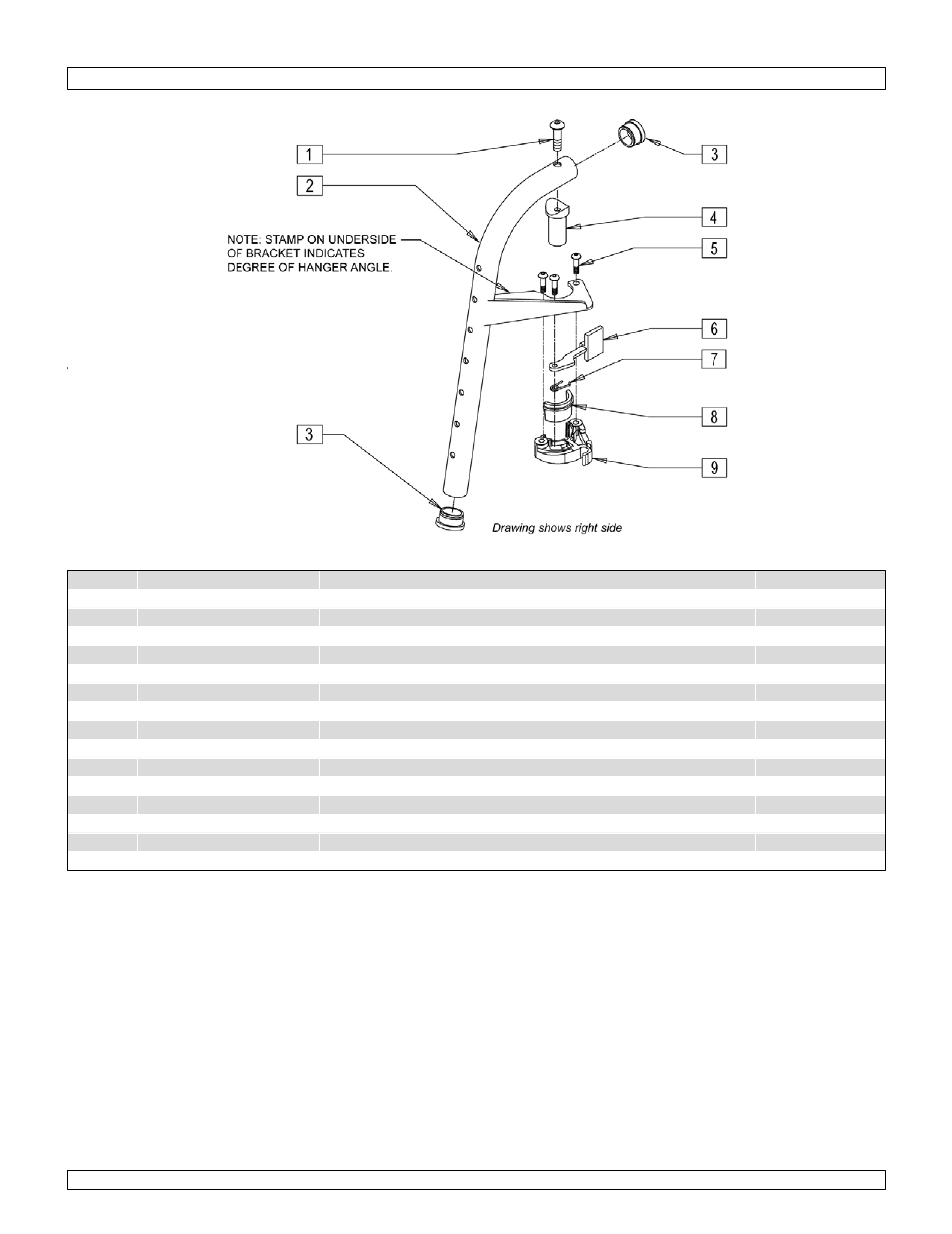 80 deg swing-away front mount hanger | Sunrise Medical New Zippie TS User Manual | Page 73 / 140