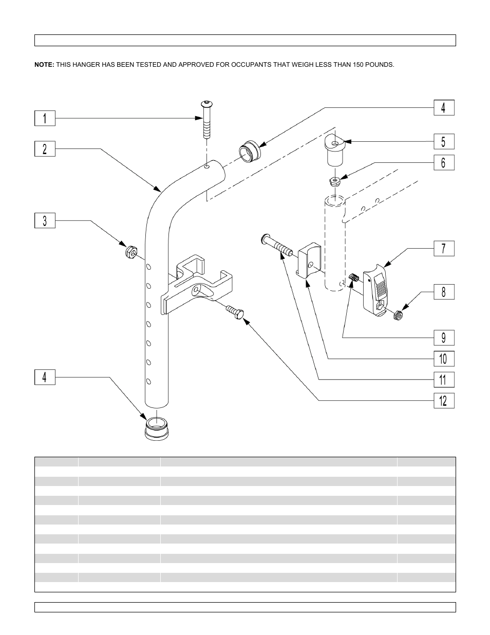 90 degree lift-off hanger | Sunrise Medical New Zippie TS User Manual | Page 80 / 140
