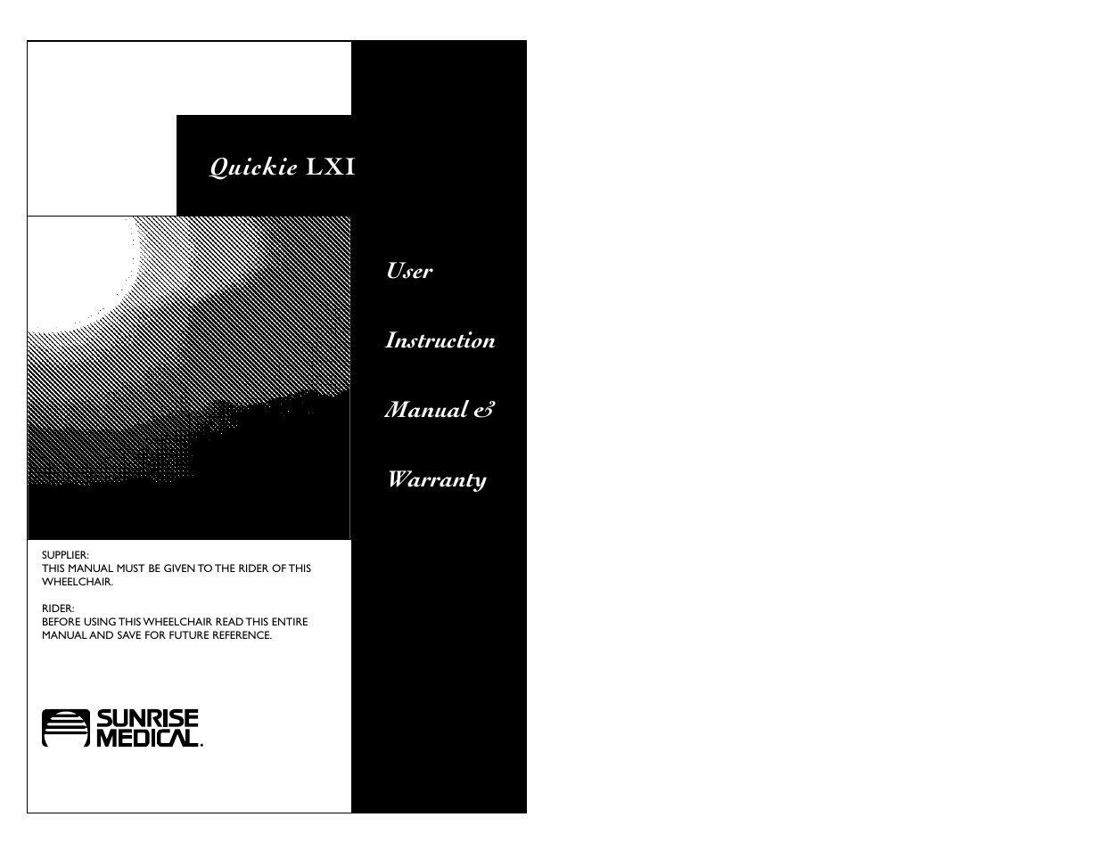 Sunrise Medical QUICKIE LXI User Manual | 20 pages