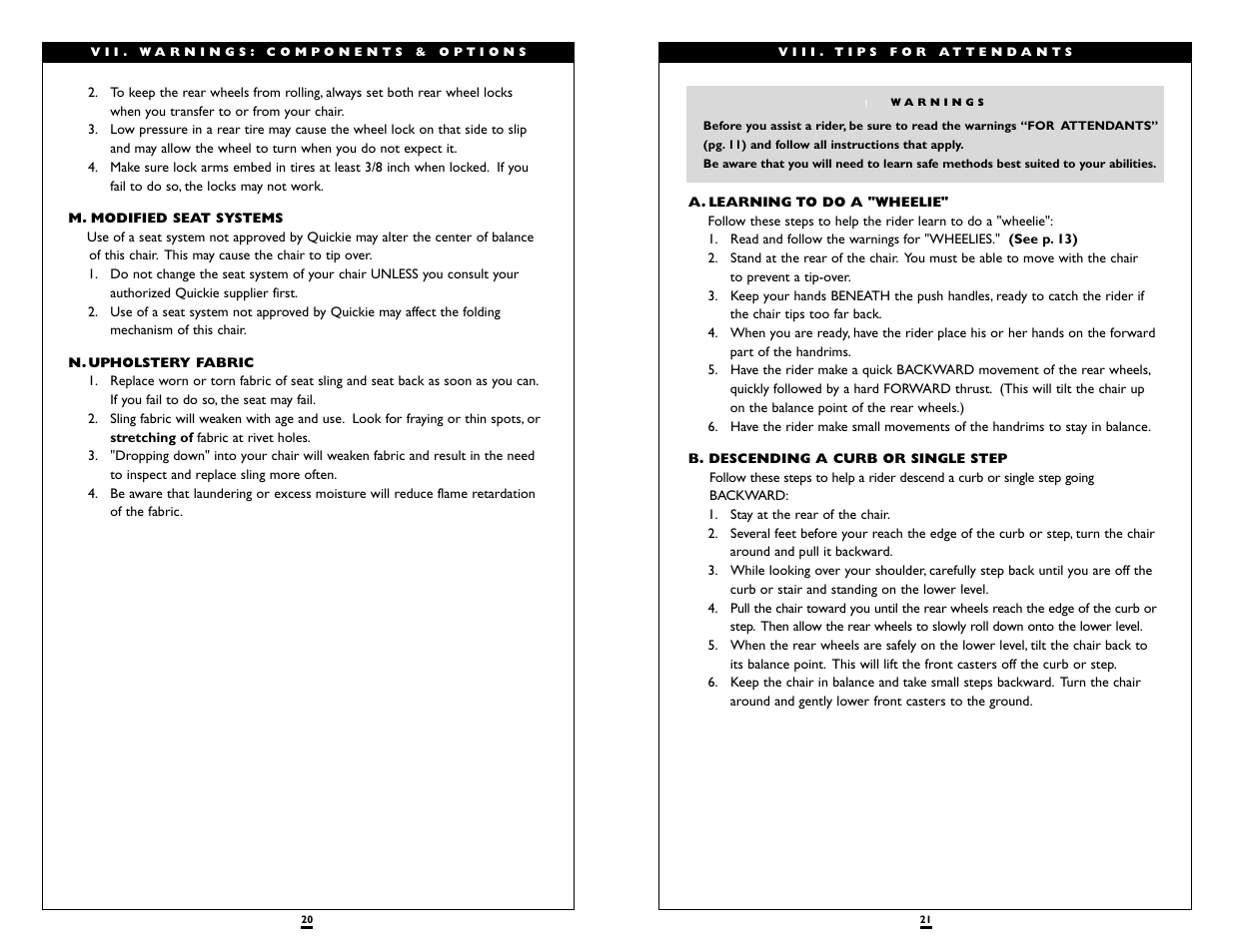 Sunrise Medical QUICKIE LXI User Manual | Page 11 / 20