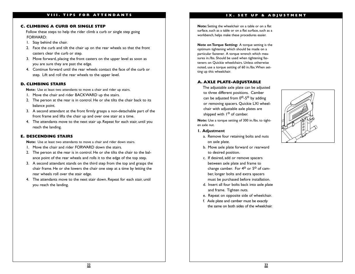 Sunrise Medical QUICKIE LXI User Manual | Page 12 / 20