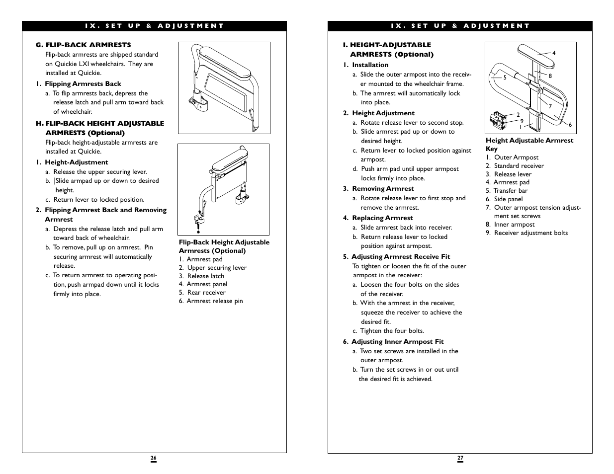 Sunrise Medical QUICKIE LXI User Manual | Page 14 / 20