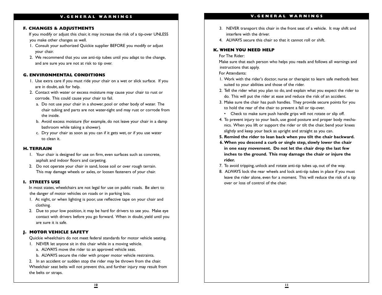 Sunrise Medical QUICKIE LXI User Manual | Page 6 / 20
