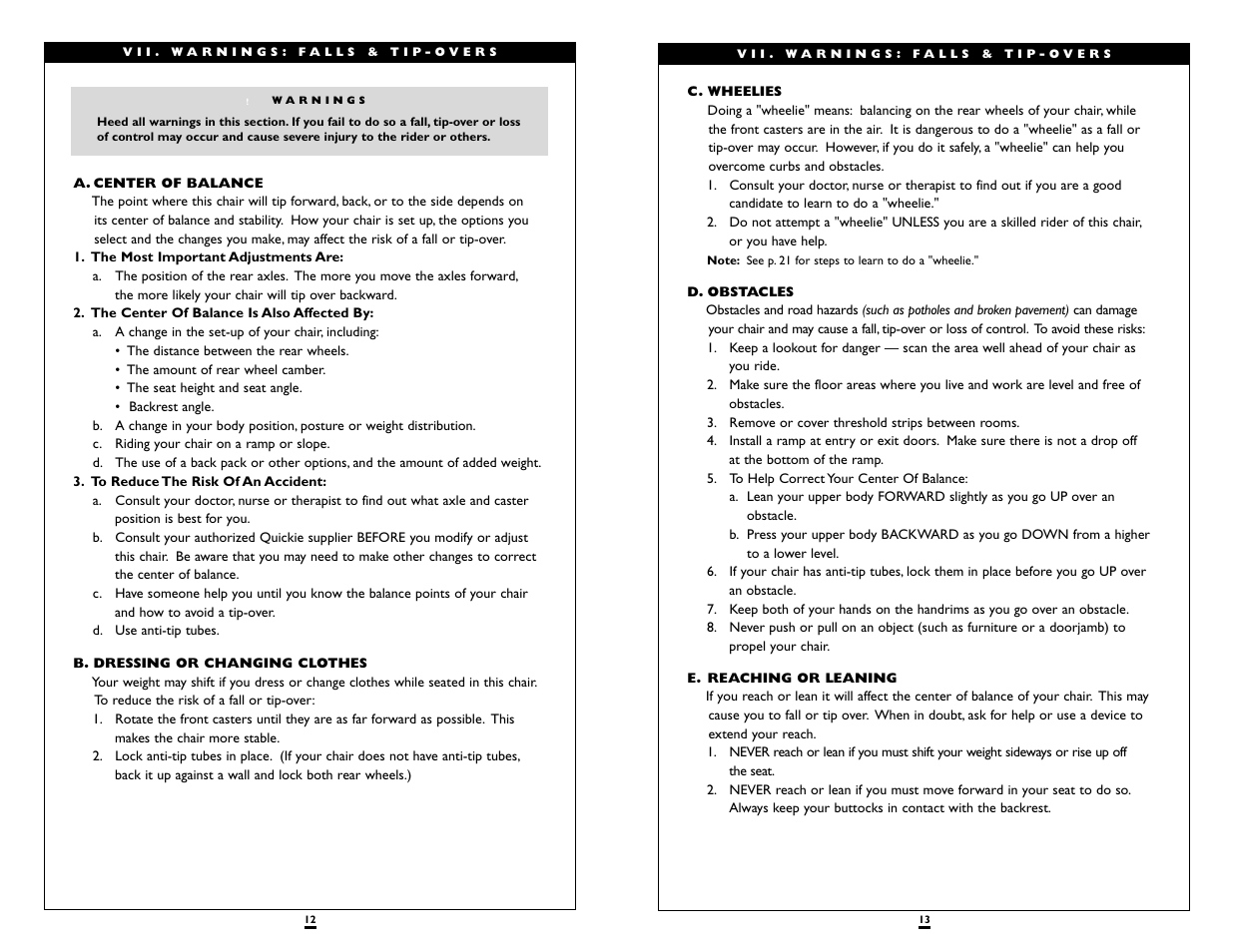 Sunrise Medical QUICKIE LXI User Manual | Page 7 / 20