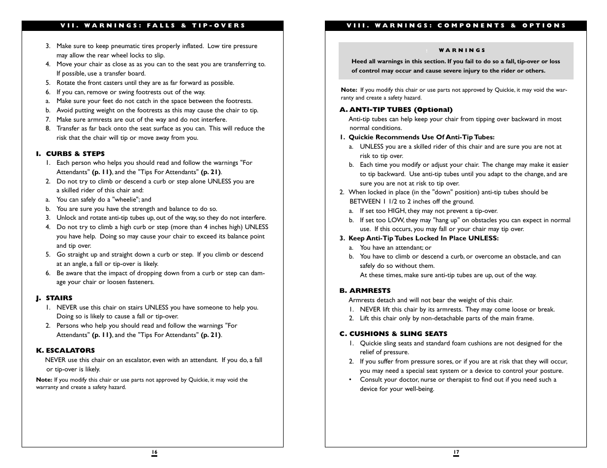 Sunrise Medical QUICKIE LXI User Manual | Page 9 / 20