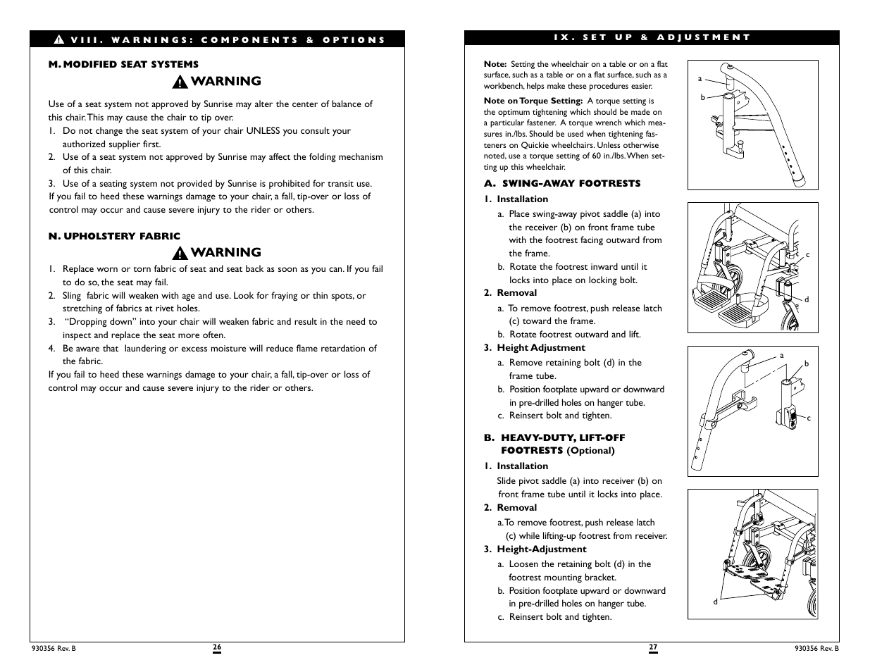 Sunrise Medical Quickie T45 User Manual | Page 14 / 21