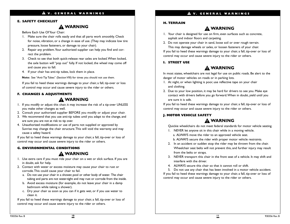 Sunrise Medical Quickie T45 User Manual | Page 6 / 21