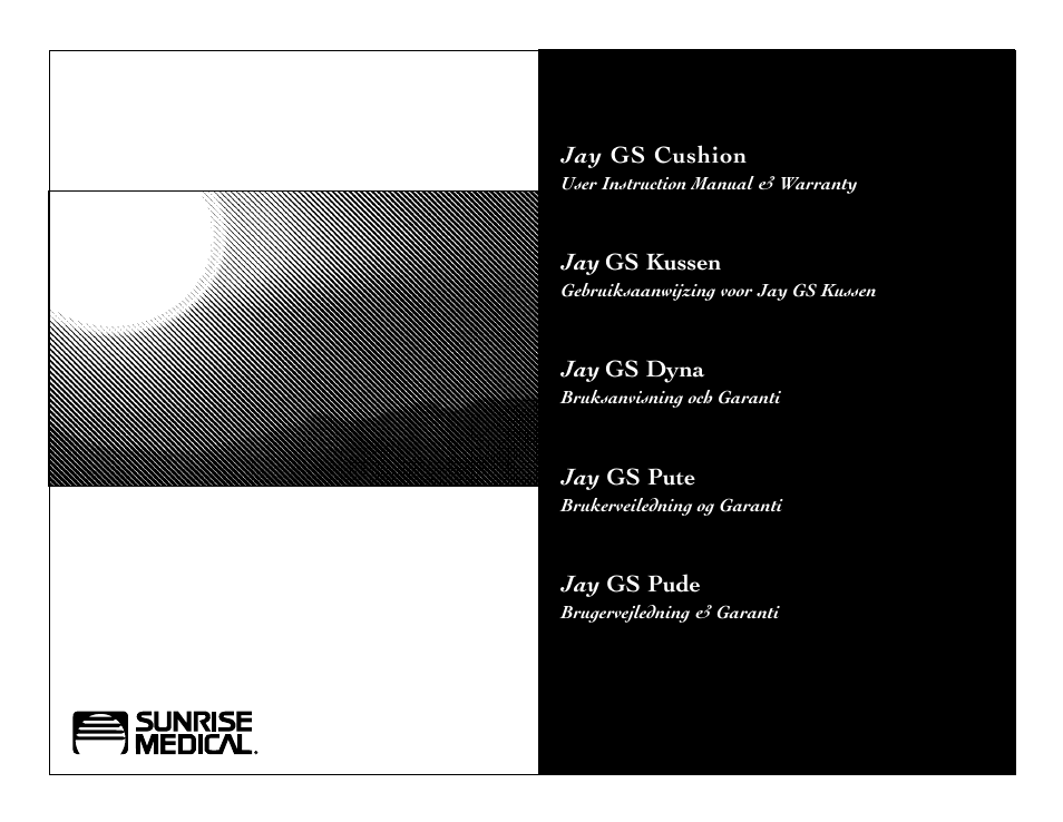 Sunrise Medical Cushion Jay GS User Manual | 10 pages