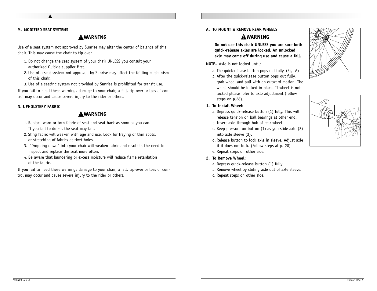 Sunrise Medical Quickie Match Point User Manual | Page 14 / 21