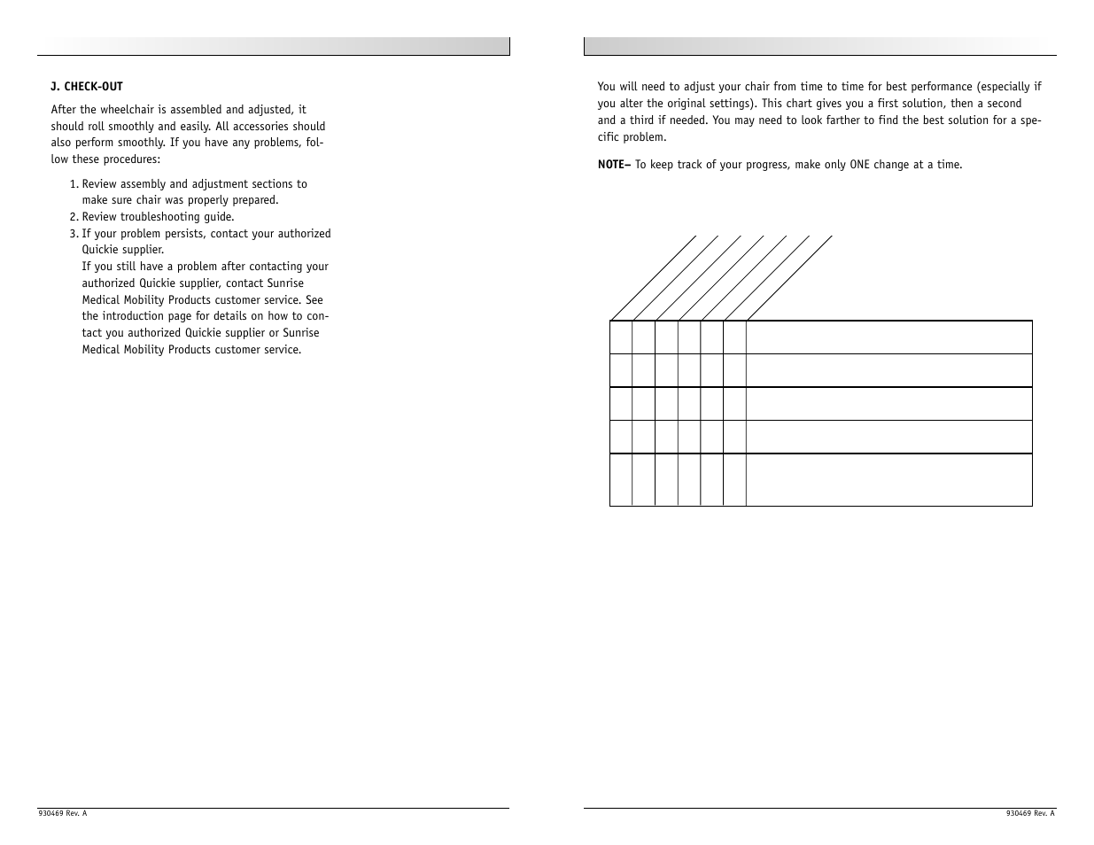Sunrise Medical Quickie Match Point User Manual | Page 18 / 21