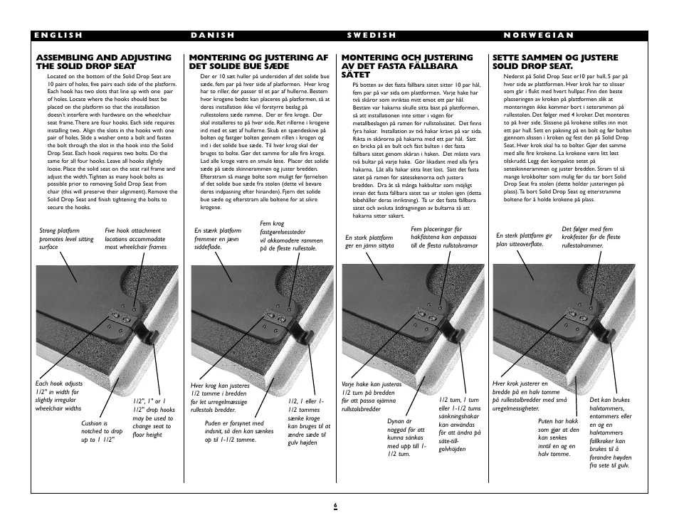 Sunrise Medical Deep Contour Cushion J2 User Manual | Page 6 / 10