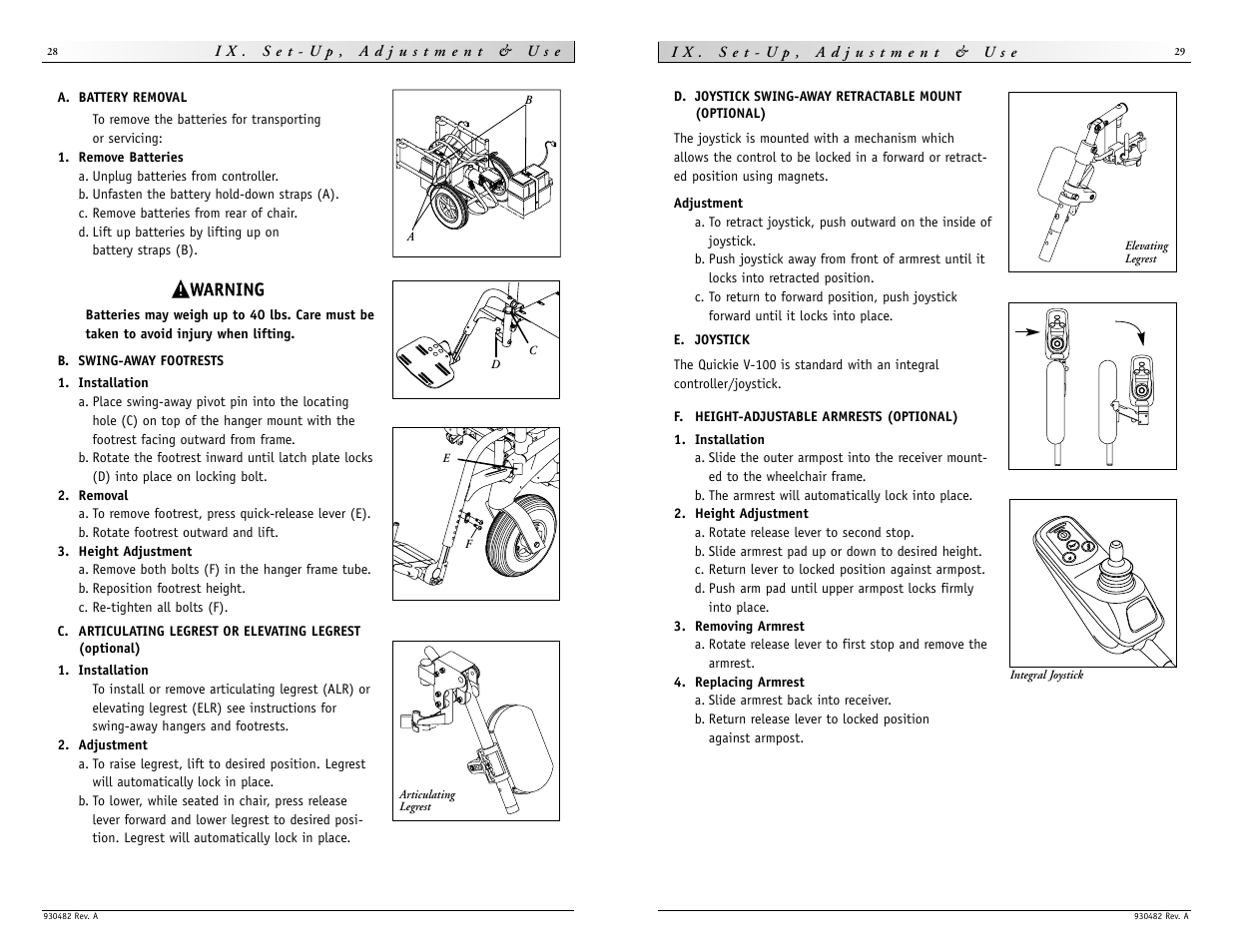 Sunrise Medical V-100 User Manual | Page 15 / 25