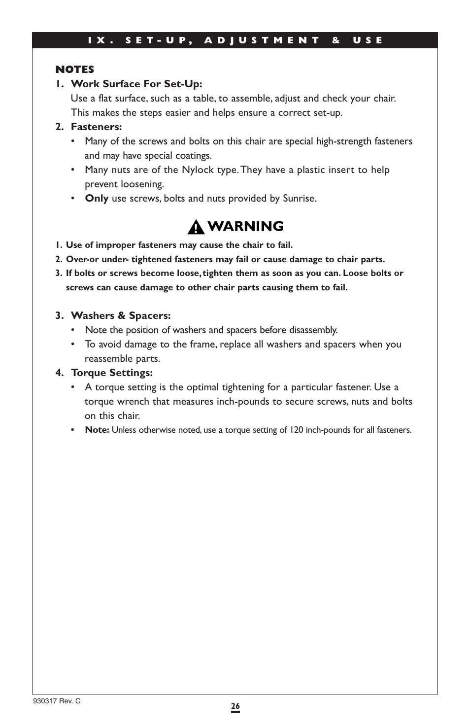 Sunrise Medical Quickie P300 User Manual | Page 26 / 50