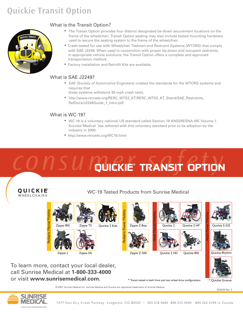 Quickie transit option, Quickie, Trånsit option | Sunrise Medical Quickie User Manual | Page 2 / 2