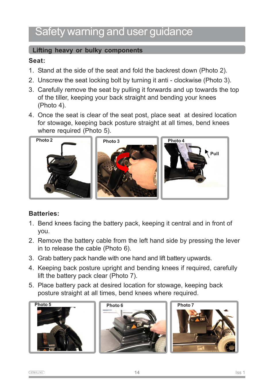 Safety warning and user guidance | Sunrise Medical Mobility Scooter User Manual | Page 17 / 40