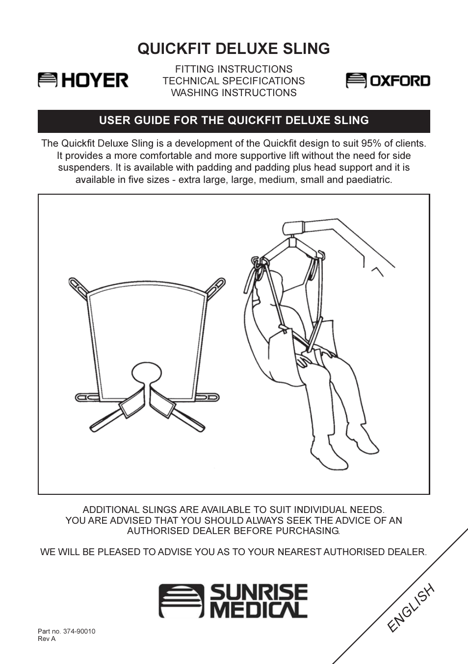 Sunrise Medical HOYER 374-90010 User Manual | 4 pages