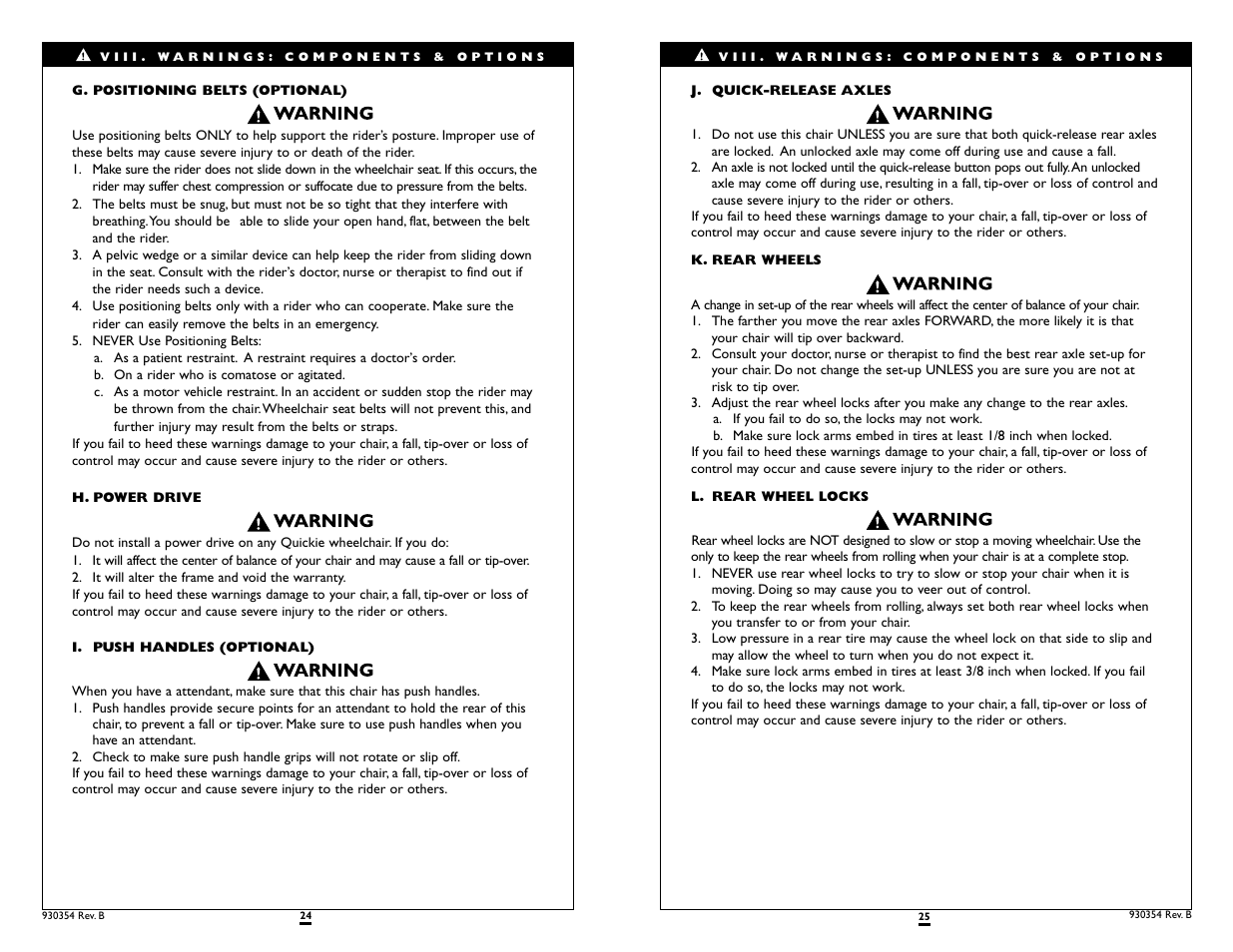 Sunrise Medical Quickie Revolution User Manual | Page 13 / 23