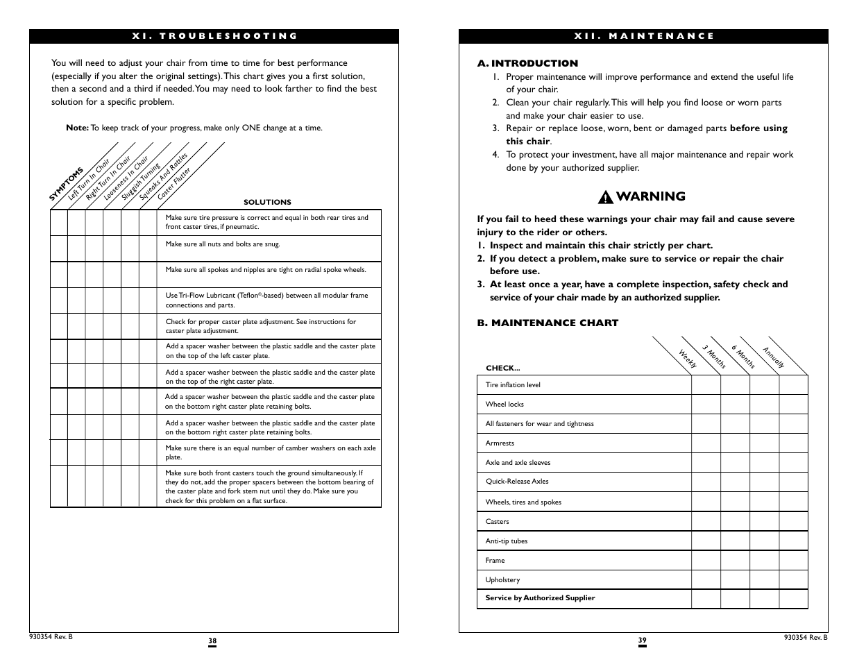 Sunrise Medical Quickie Revolution User Manual | Page 20 / 23