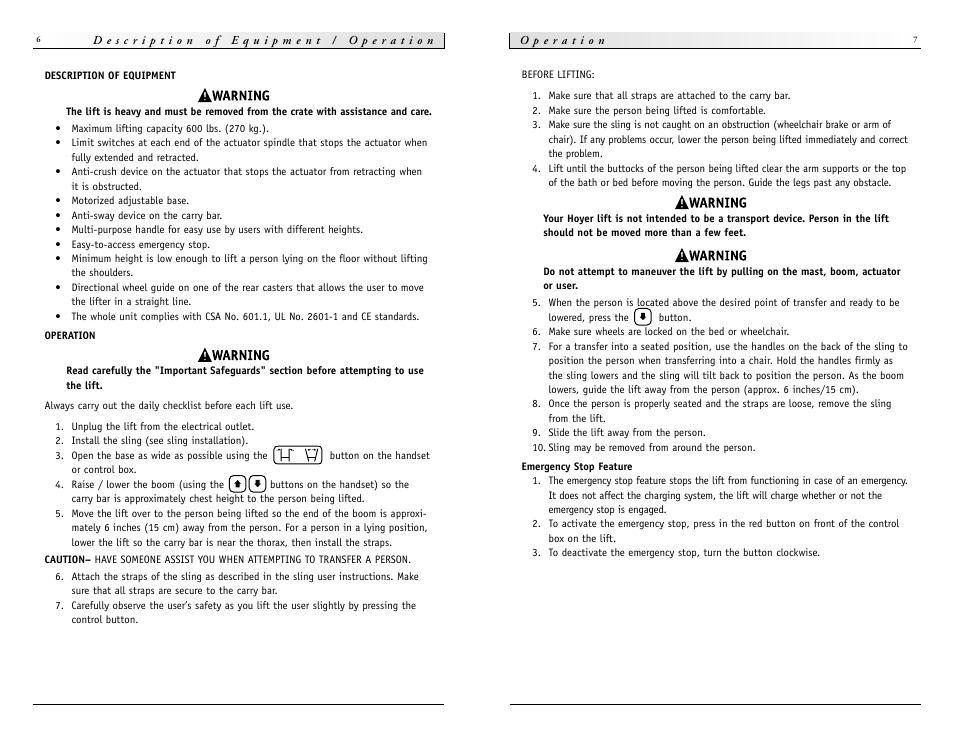 Sunrise Medical HPL600 User Manual | Page 4 / 9