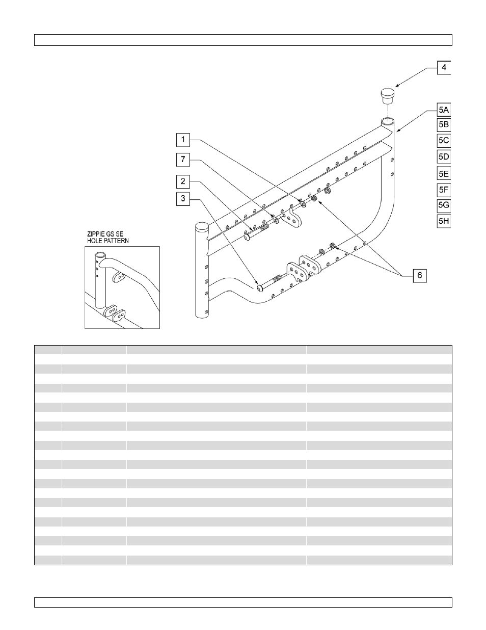 Folding side frame, Axle plates & axles | Sunrise Medical One-Arm Drive Zippie GS User Manual | Page 7 / 112