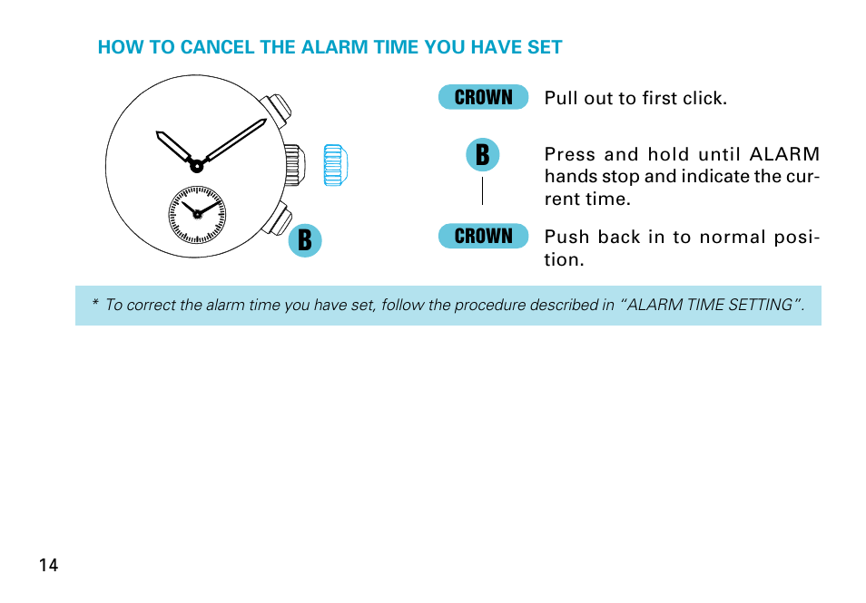 Seiko Cal.7T62 User Manual | Page 14 / 19