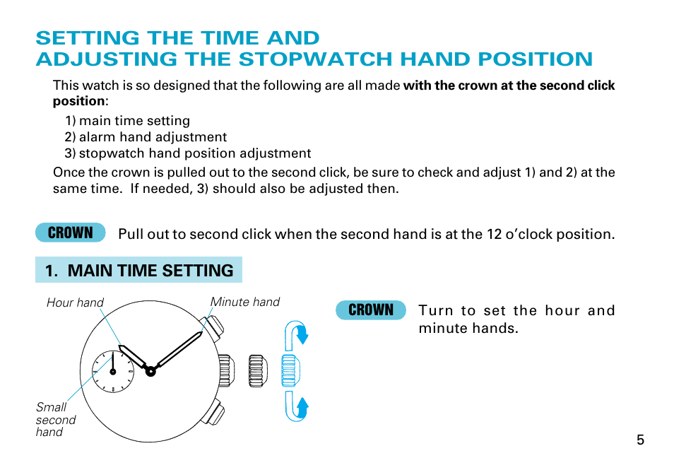 Seiko Cal.7T62 User Manual | Page 5 / 19