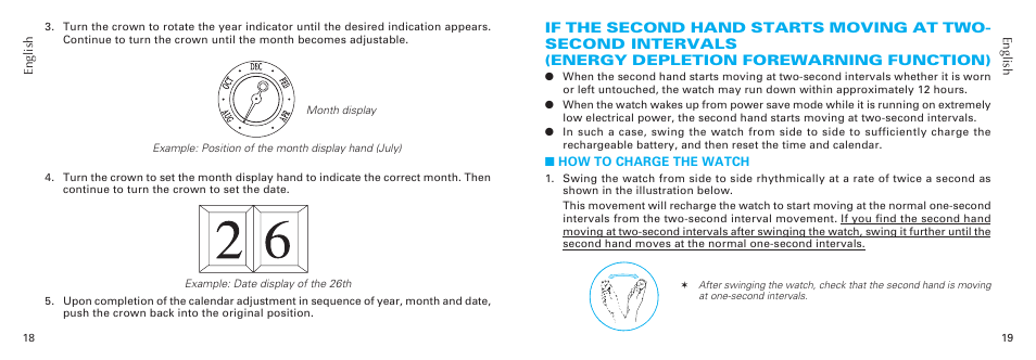 Seiko 7D56 User Manual | Page 10 / 12